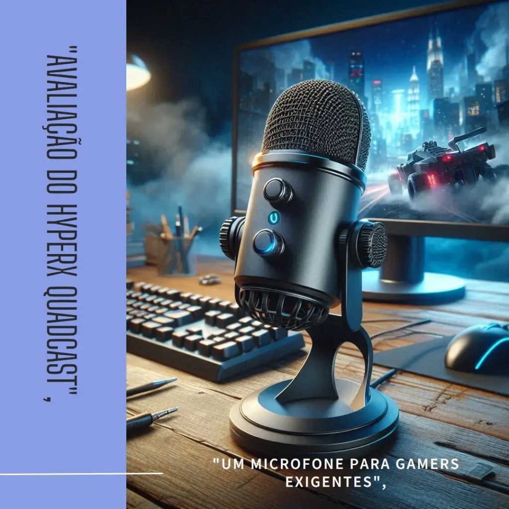 HyperX Microfone Gamer QuadCast: Qualidade e Versatilidade