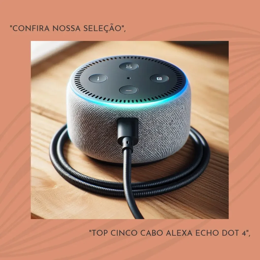 Top Cinco  cabo Alexa echo dot 4