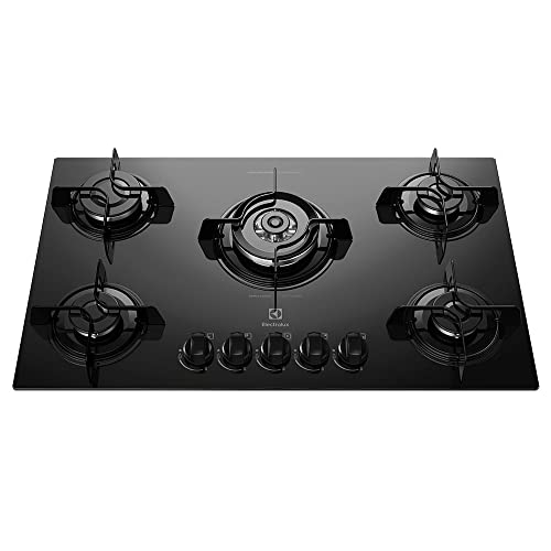 Electrolux COOKTOP A GÁS KE5TP COM MESA DE VIDRO PRETA BIVOLT