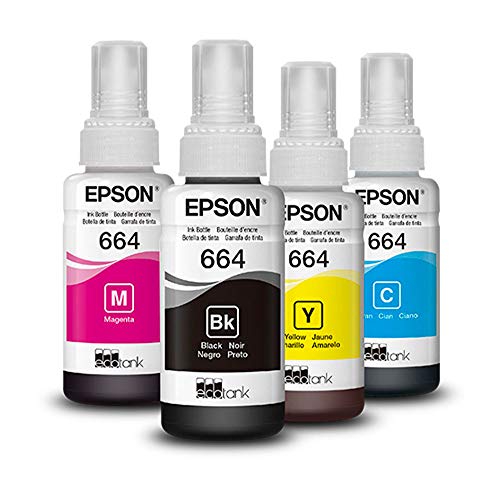 Kit Tinta Epson T664 4 Cores T664 Epson L395 L380 L375 L220 L455