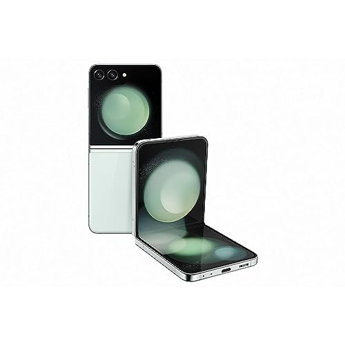 Samsung Galaxy Z Flip5 5G 512GB Tela dobrável de 6.7" Dual Chip 8GB RAM Câmera Dupla Traseira de 12MP + Selfie 10MP Bateria de 3700mAh – Verde Claro