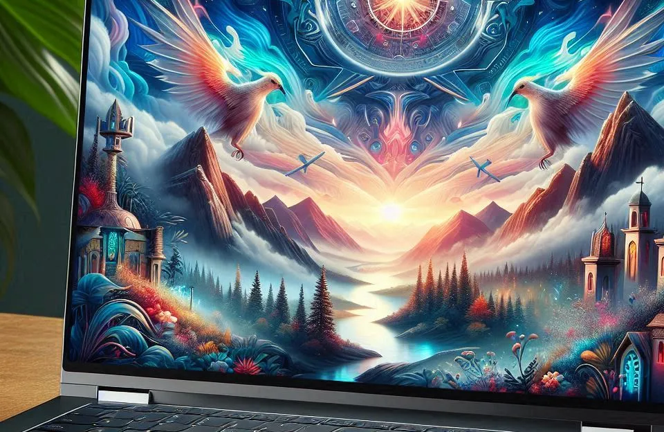 Ruchonin Laptop 2 em 1 13,5” 2,5K Tela Dupla Touch