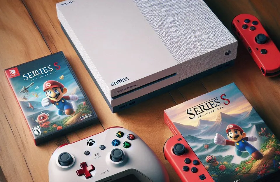 Console Séries S 512GB com 1 Controle Branco e 1 Vermelho