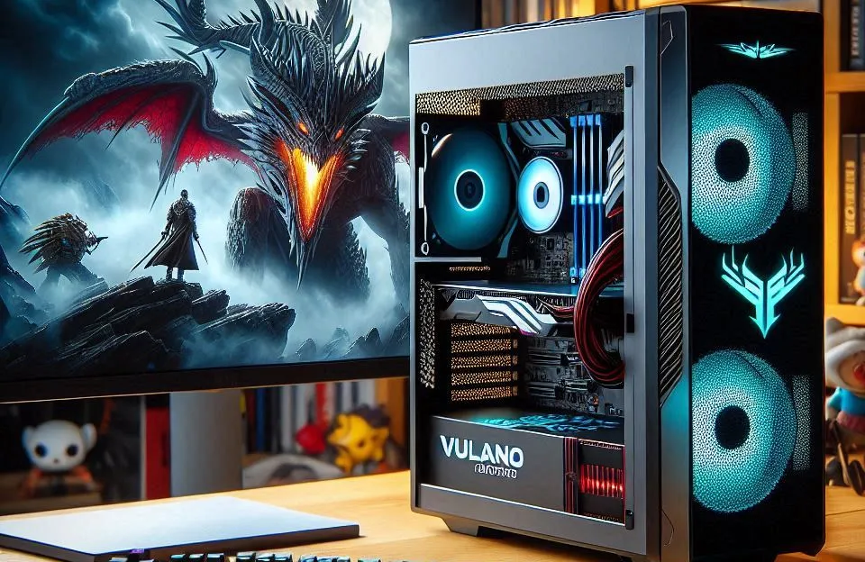 Computador Gamer Vulcano II 7130 AMD Athlon 3000G, 8GB, SSD 240GB