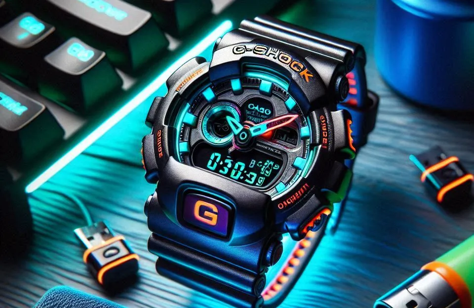 Relógio Casio G-Shock GA-2100-1A2DR Neon Accent Series: Estilo e Tecnologia em um Só Produto