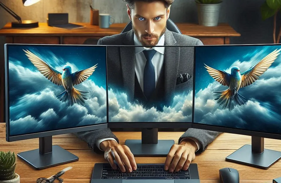 Monitor Portátil Triplo 16" FHD IPS – Aumente sua Produtividade