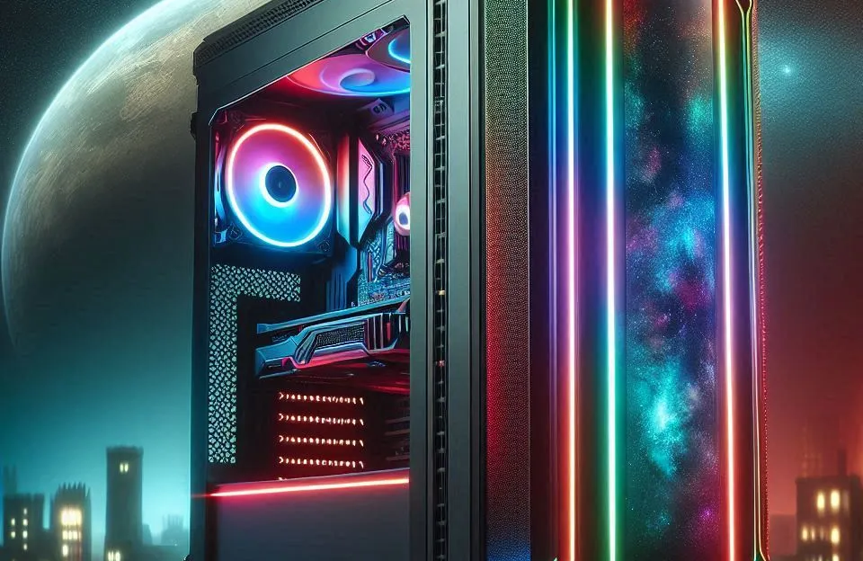 Gabinete Gamer Corsair 5000T Mid Tower LED RGB ATX
