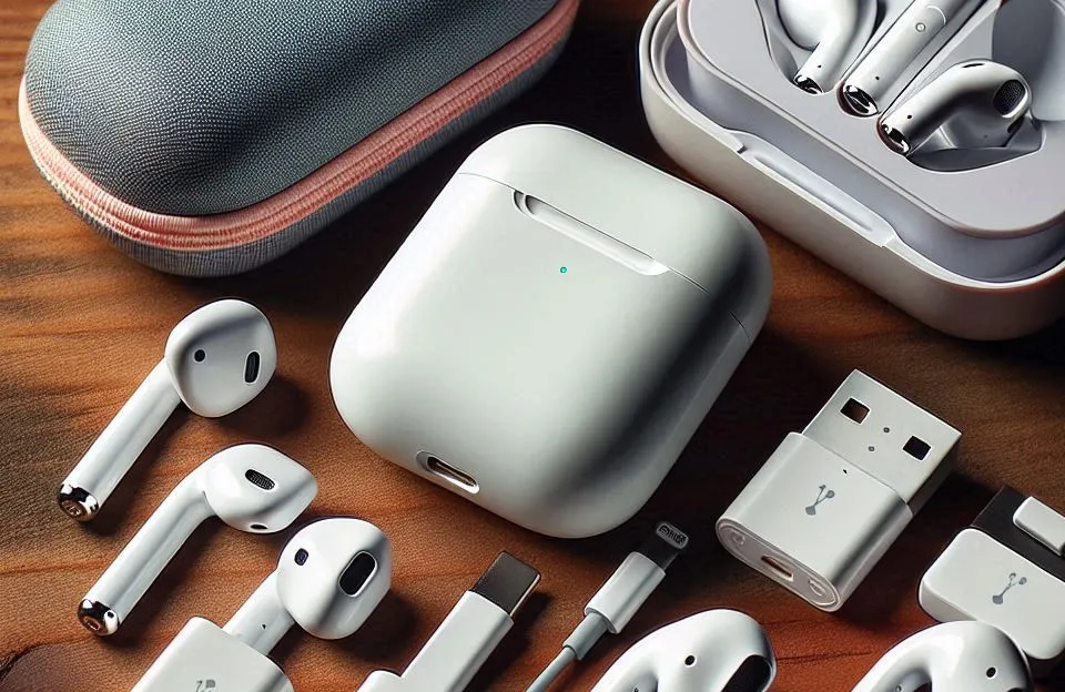 Kit 2 Fones AirPods 4 com Estojo de Recarga USB-C