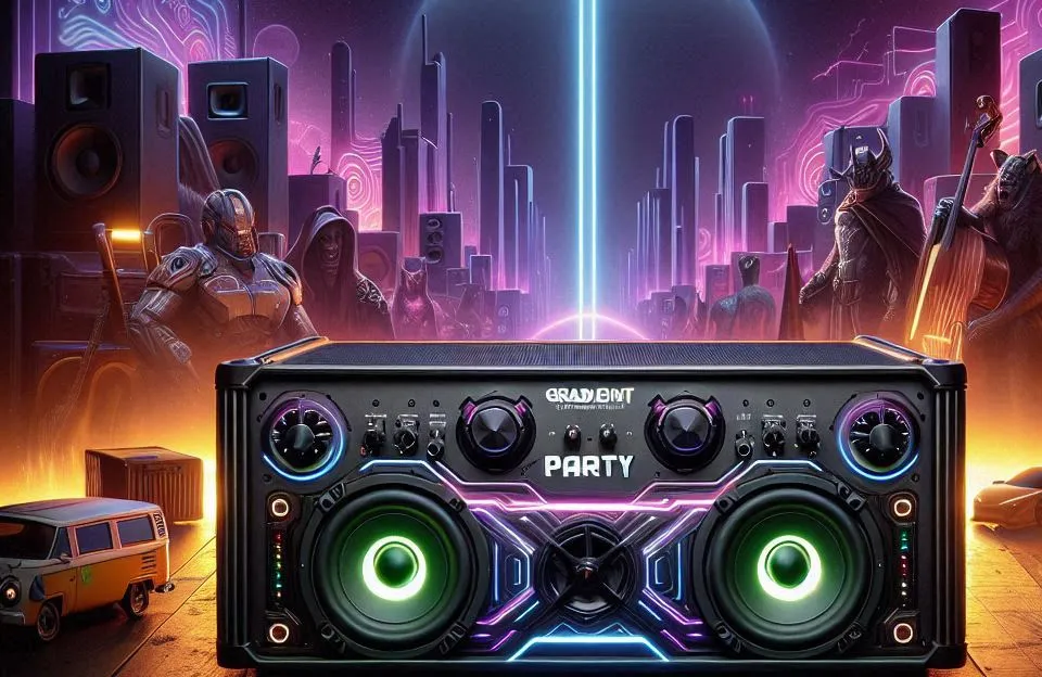 Caixa Amplificada Gradiente Power Party 1300W GCA310