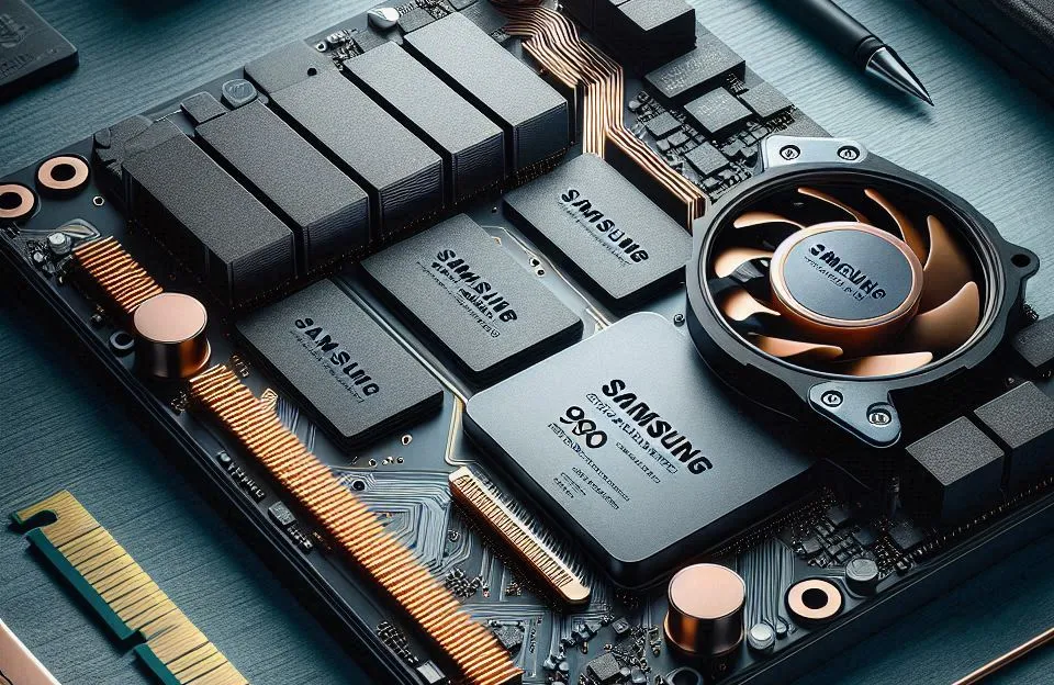 Samsung 990 PRO SSD 1TB PCIe 4.0 M.2 com Dissipador