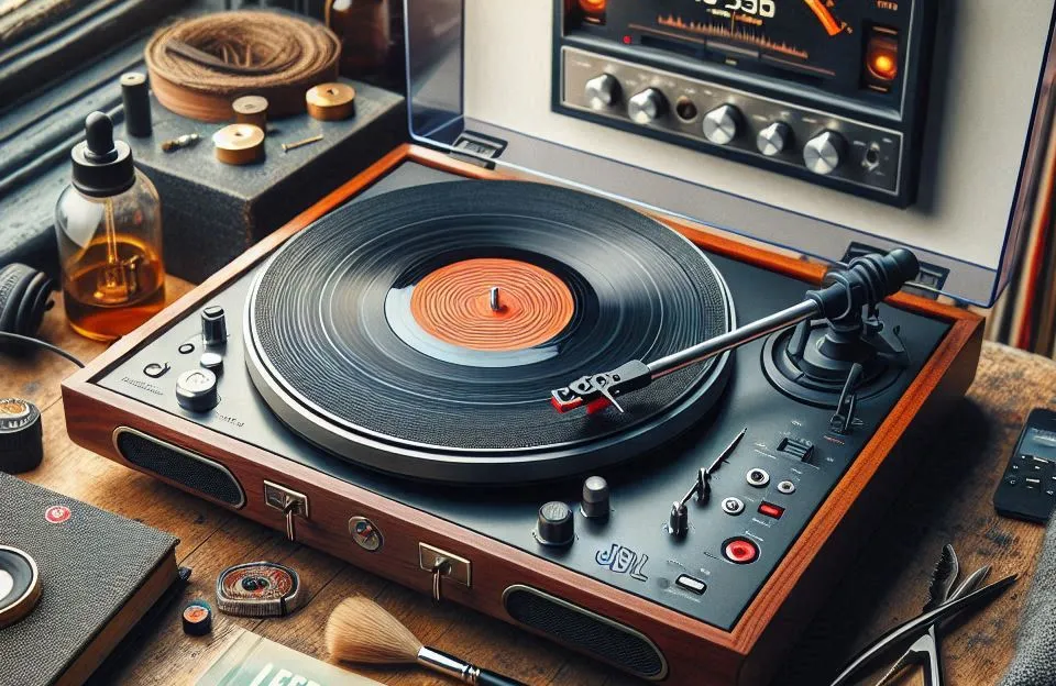 Toca-Discos Bluetooth JBL Spinner BT com Pré-Amplificador