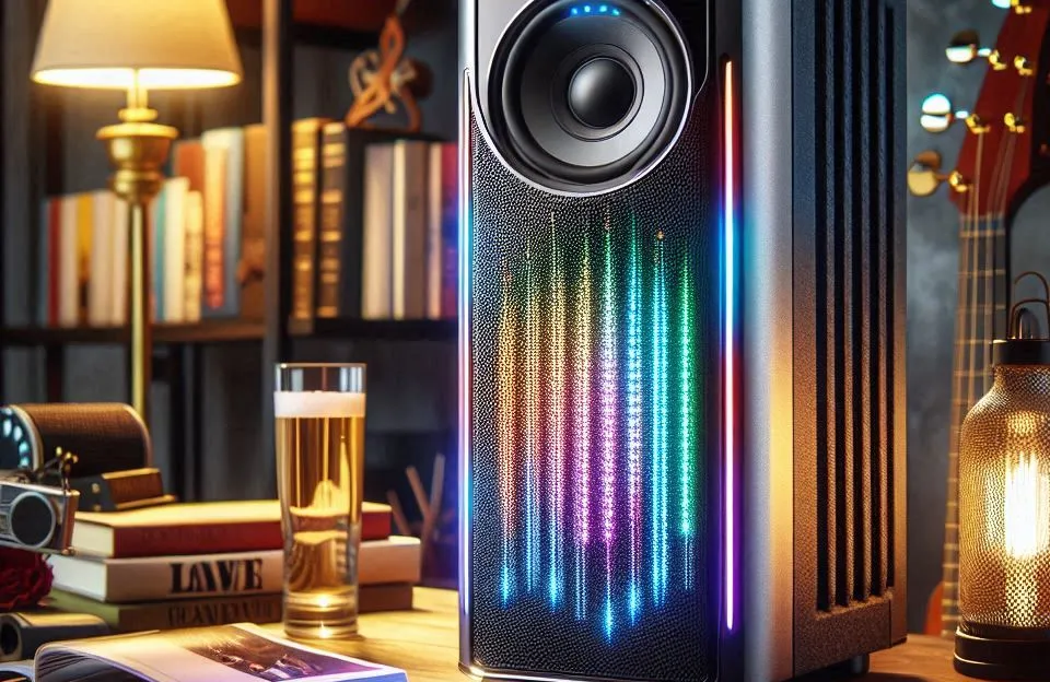 Torre de Som AIWA T2W-01B 2200W com Bluetooth e RGB