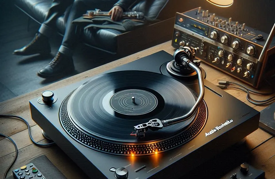 Toca-Discos Audio-Technica AT-LP60X-BK Automático Bivolt