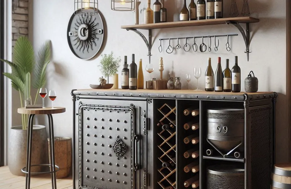 Móvel Bar Adega Cervejeira MDF de Ferro Estilo Industrial: Praticidade e Design para Sua Casa