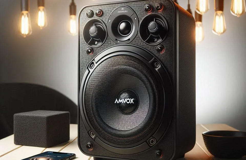 Amvox Caixa de Som Amplificada ACA 1402 Titan Black - Potência e Conectividade para Suas Festas