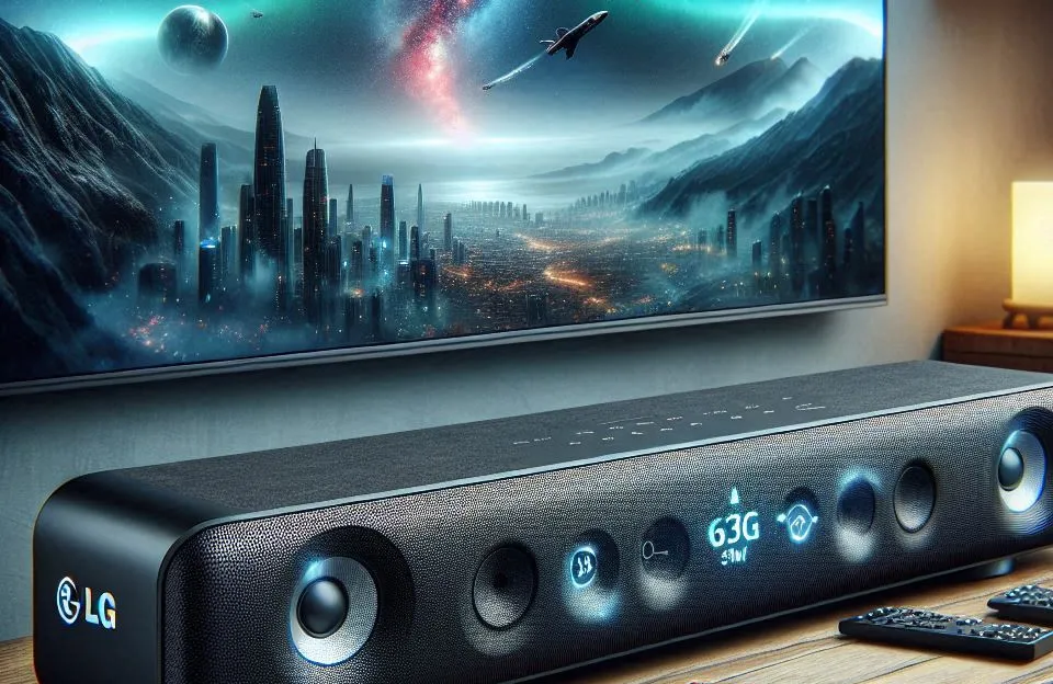 LG Soundbar SQC1: 160W RMS, Bluetooth, 2.1 Canais e Conexões Múltiplas