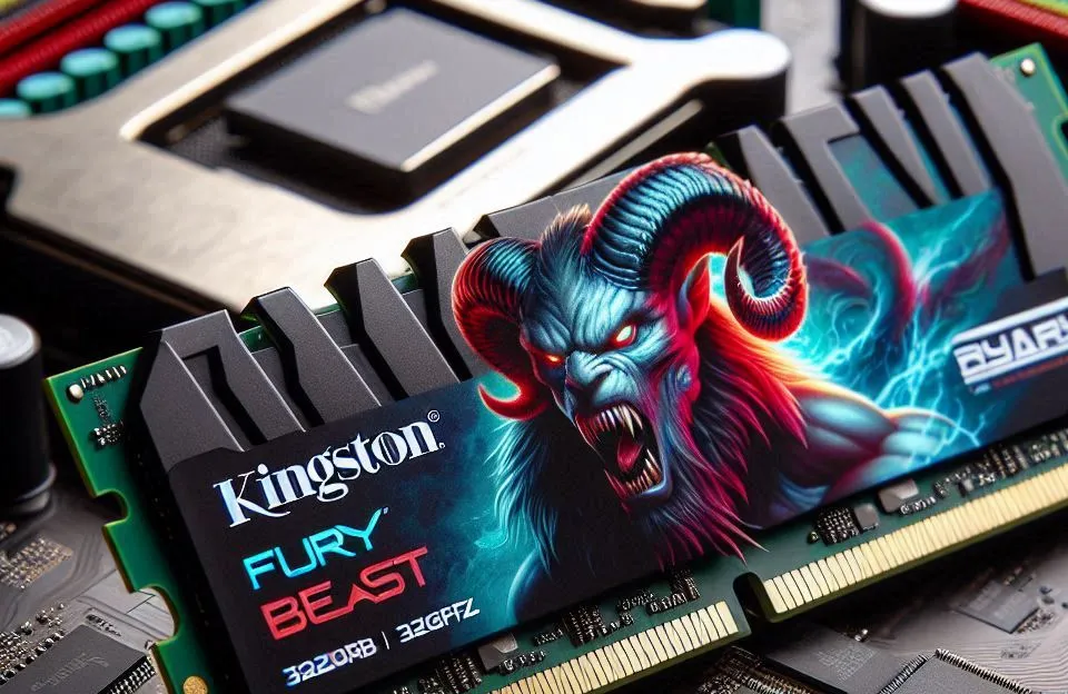 Memória DDR5 Kingston Fury Beast RGB, 32GB, 5200MHz – Performance e Estilo no Seu PC