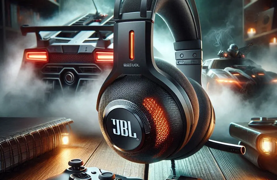 Fone de ouvido gamer JBL Quantum 400 com USB e som imersivo