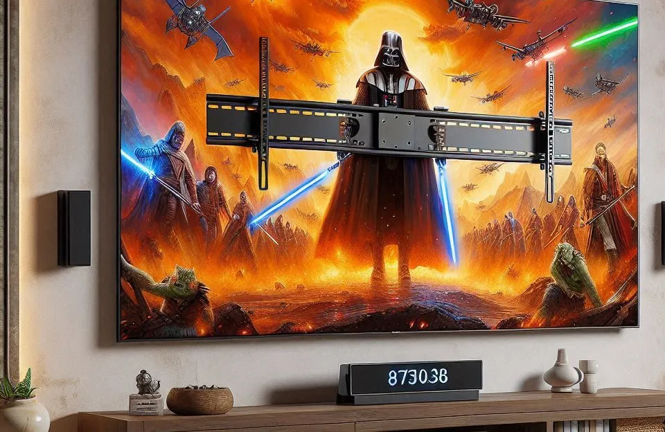 Suporte de Parede Ultrafino para TV LG 77” com Perfil Baixo e Inclinação de 12°