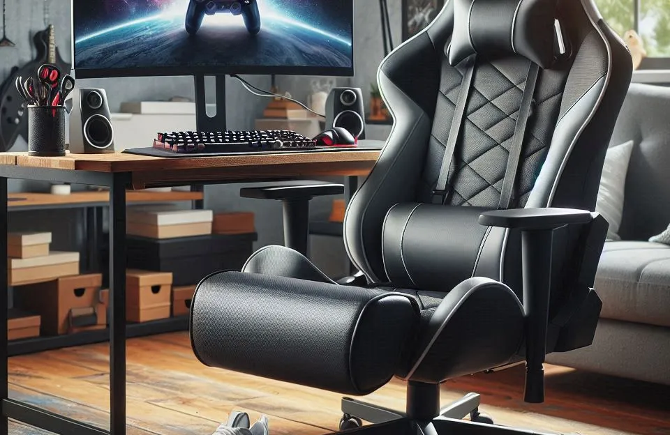 Cadeira Ergonômica Gamer Com Apoio Para Os Pés – Conforto e Estilo para Seus Jogos