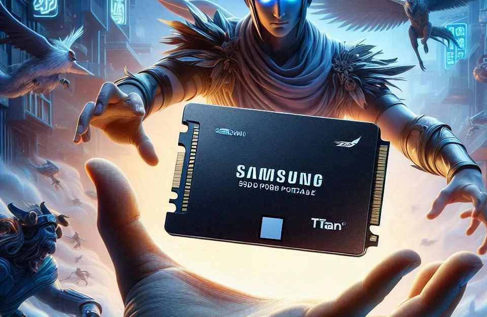 Memória Samsung SSD 500GB Portátil T7 Titan: Desempenho, Velocidade e Durabilidade em um Design Compacto