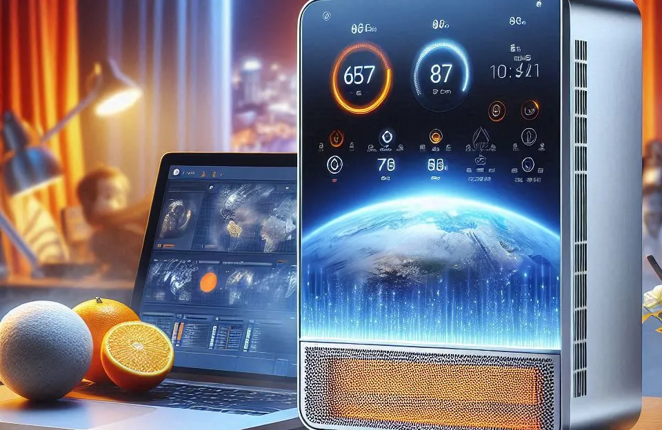 Depurador de Ar Slim Touch 80cm Inox 220V com Painel Touch