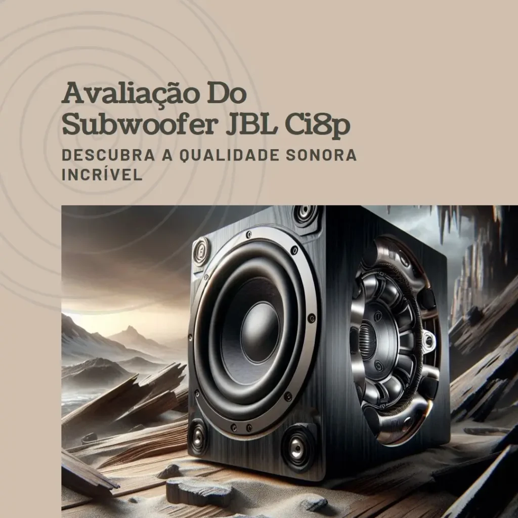 JBL Ci8P Subwoofer Ativo 8" 100W RMS Bass-Reflex Bivolt