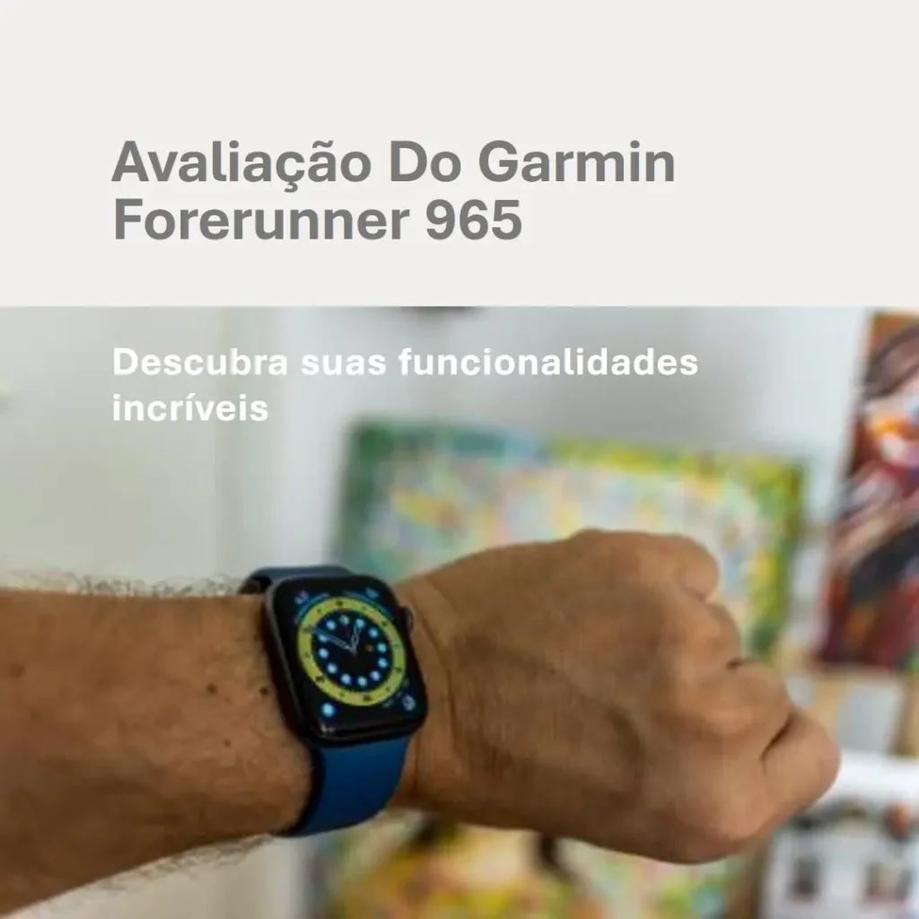 Garmin Smartwatch Forerunner® 965: Desempenho, Estilo e Funcionalidade para Corredores
