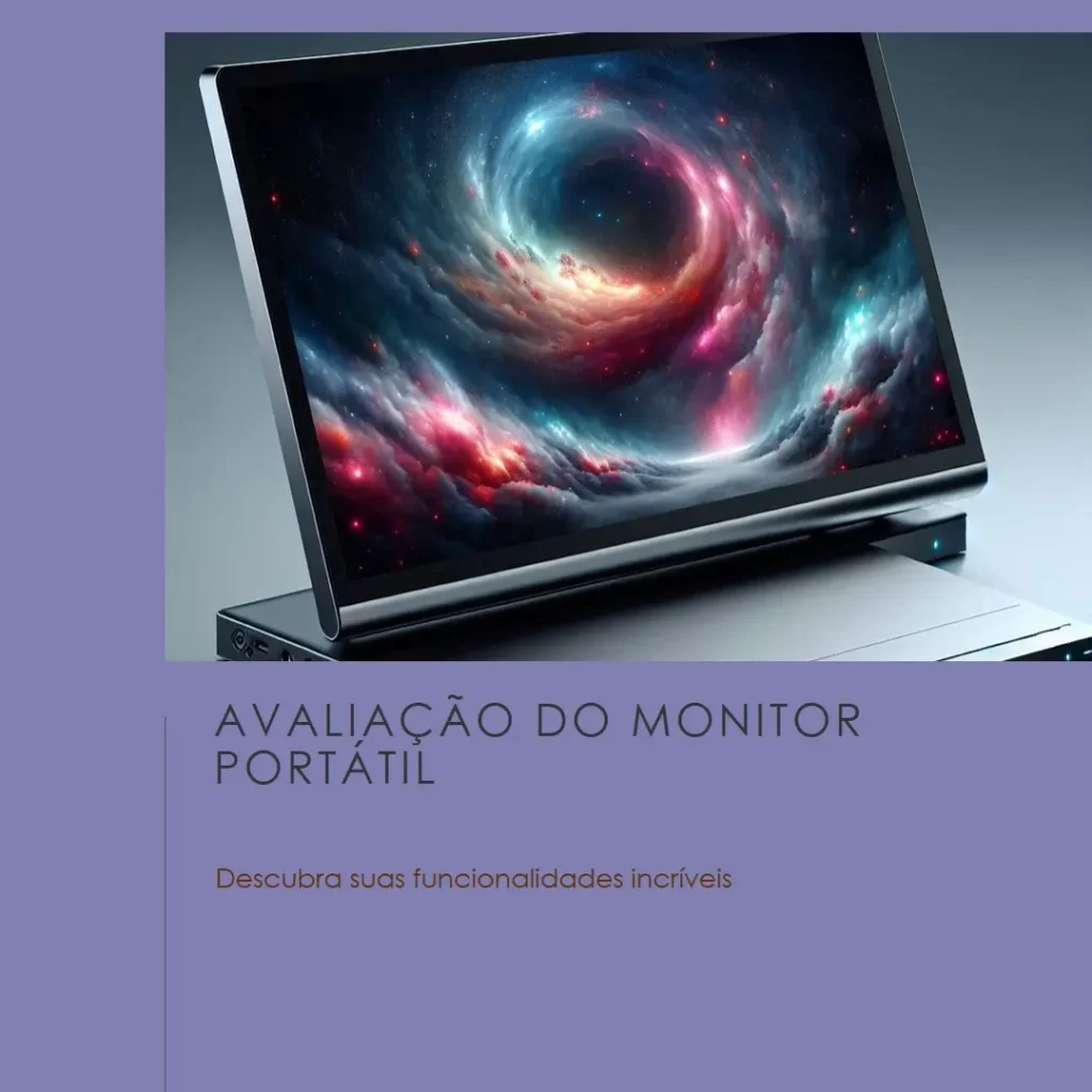 Monitor Portátil 17.3" FHD IPS: Tela Tripla e Dobrável