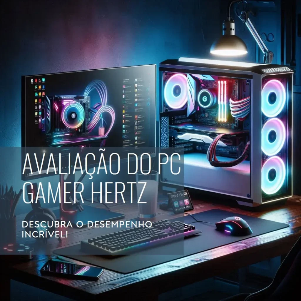 PC Gamer Hertz Ryzen 7 5700X com Water Cooler 240mm, 32GB RAM, SSD 1TB e RTX 4060 8GB