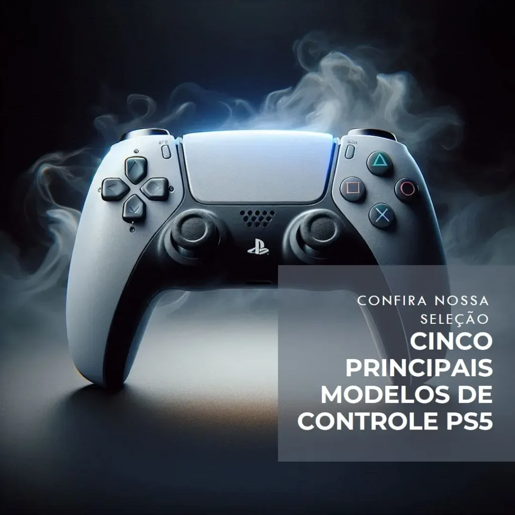 Cinco Principais Modelos de  controle PS5 edicao 30 anos