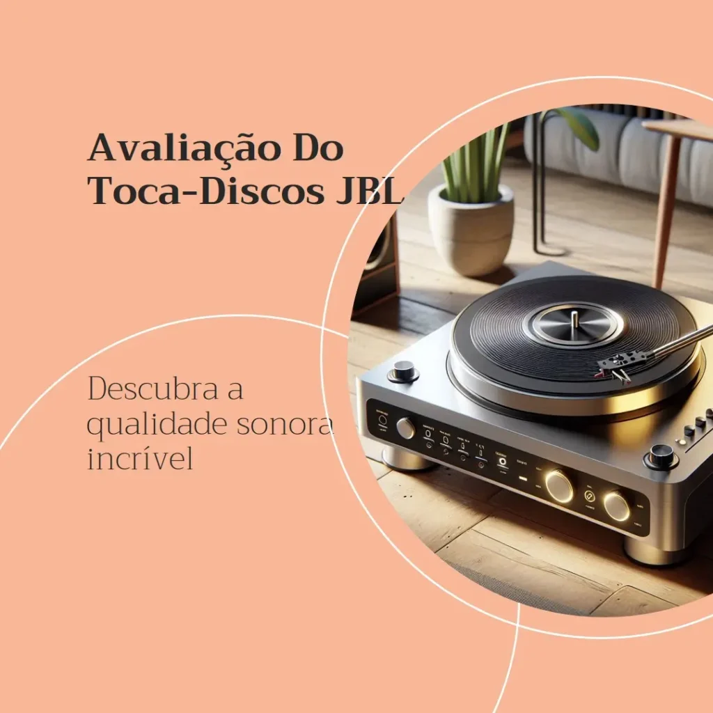 Toca-Discos Bluetooth JBL Spinner BT com Pré-Amplificador