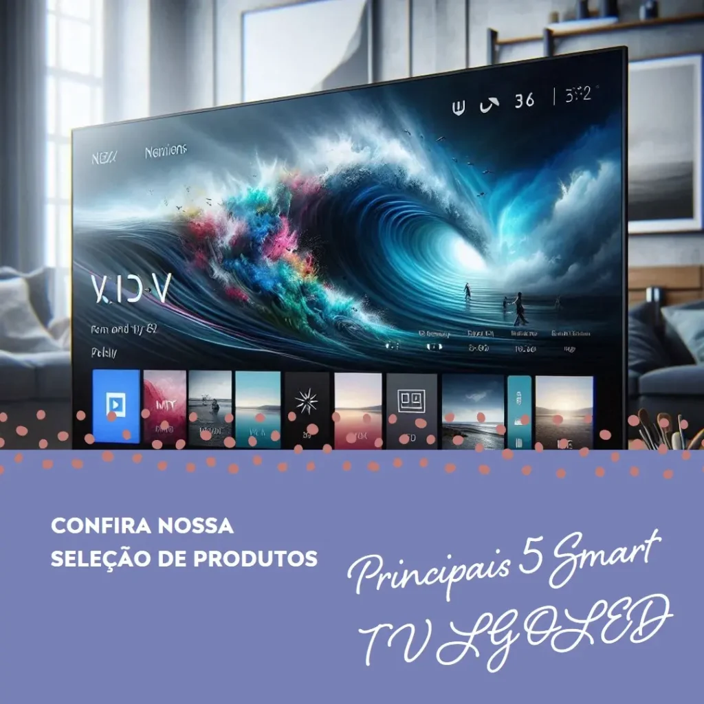 Principais 5  Smart TV LG OLED EVO AI C4 4K 48