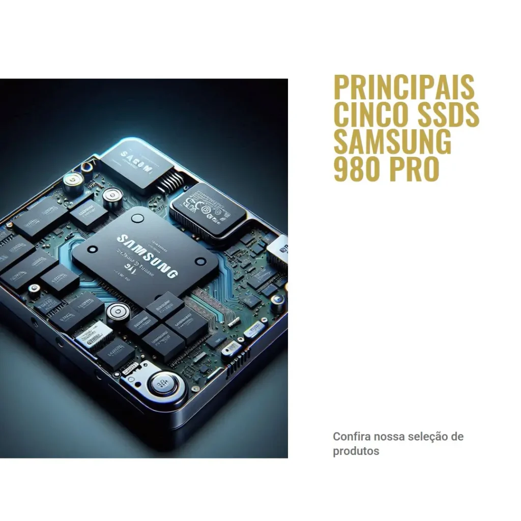 Principais Cinco  SSD nvme Samsung 980 pro