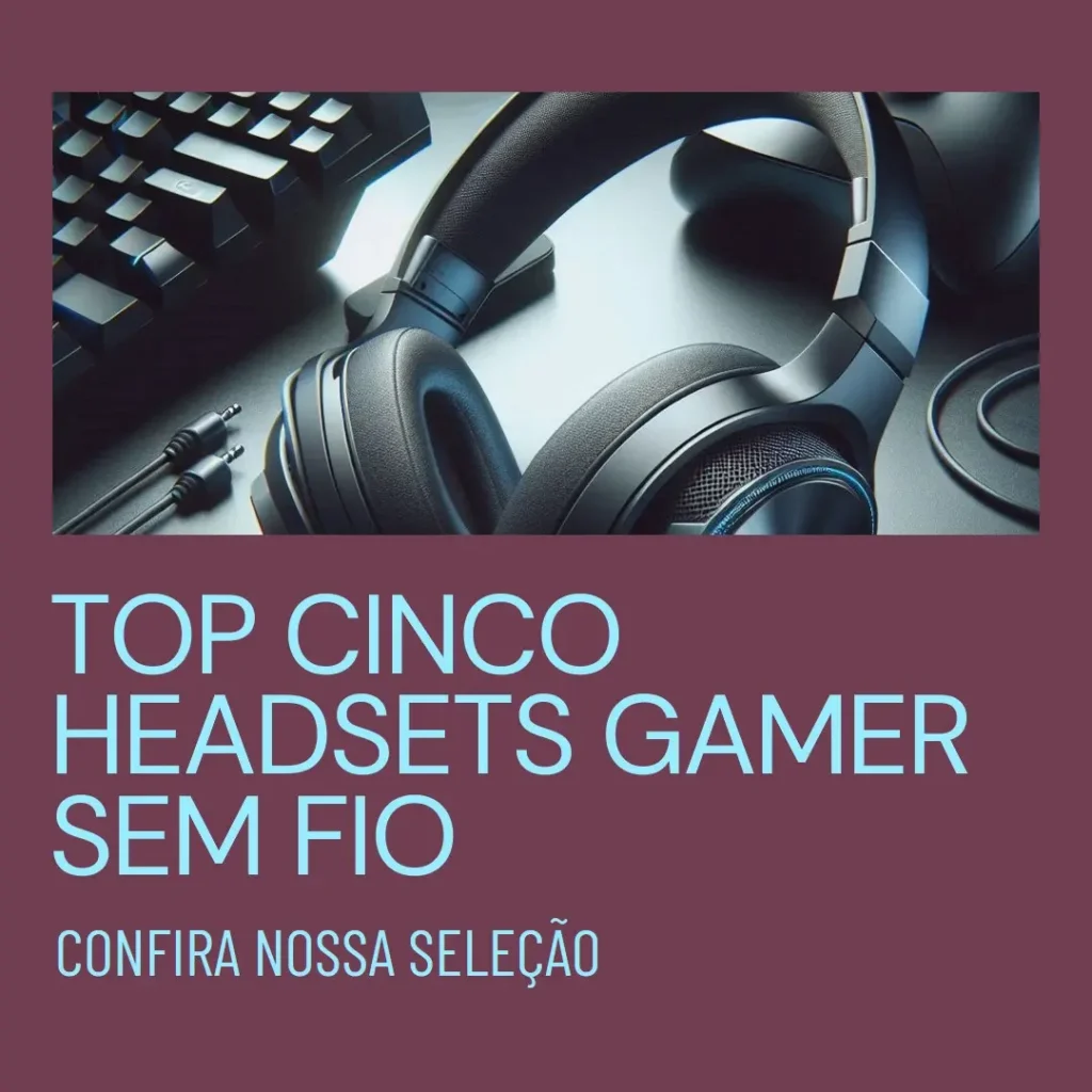 Top Cinco headset gamer sem fio