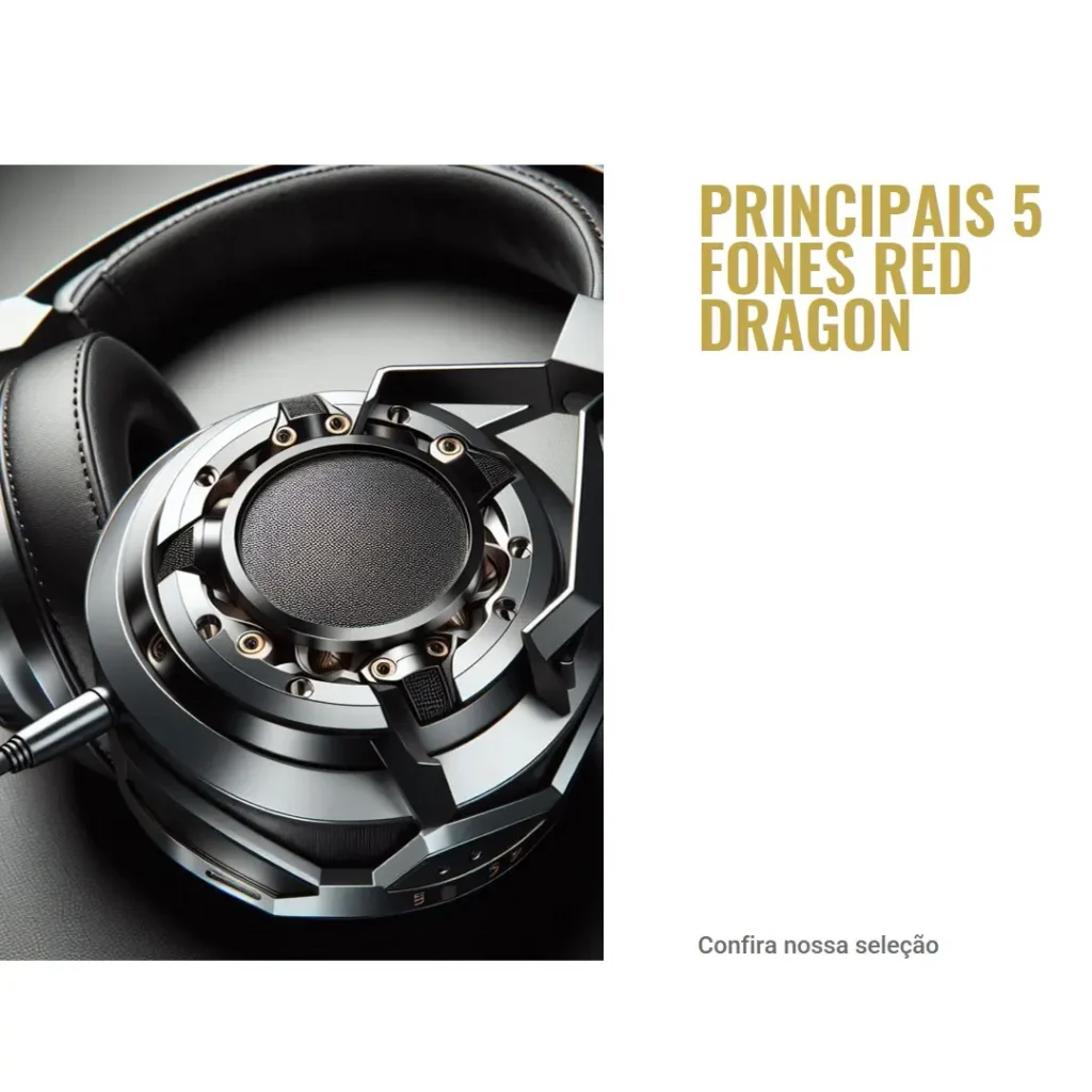 Principais 5 fone red dragon