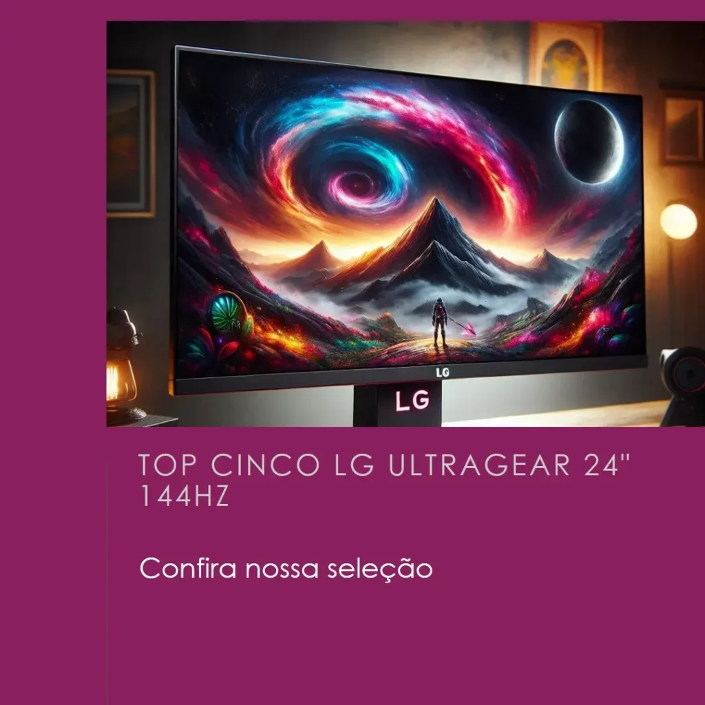 Top Cinco LG Ultragear 24 polegadas 144hz