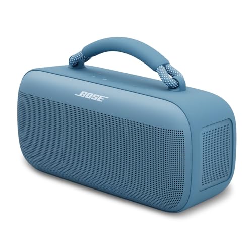 Bose Alto-falante portátil SoundLink Max, alto-falante Bluetooth grande IP67 à prova d'água, até 20 horas de reprodução, USB-C, entrada AUX embutida de 3,5 mm, crepúsculo azul