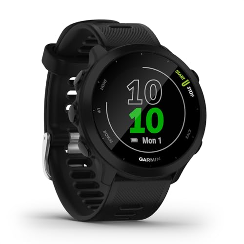 Monitor Cardíaco de Pulso com GPS Garmin Forerunner 55 Preto EU