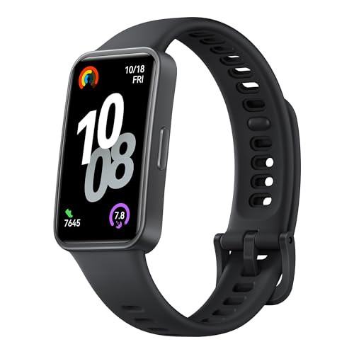 Smartwatch, HUAWEI Band 10, Corpo Elegante em Liga de Alumínio,Análise do Sono em Nível Profissional.Assistente de Bem-estar Emocional, Compatível com Android e iOS, Preto