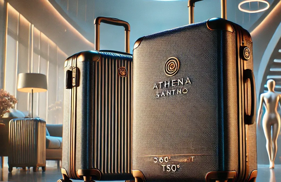 Kit 2 Malas Athena Santino com Rodinhas 360° e Cadeado TSA