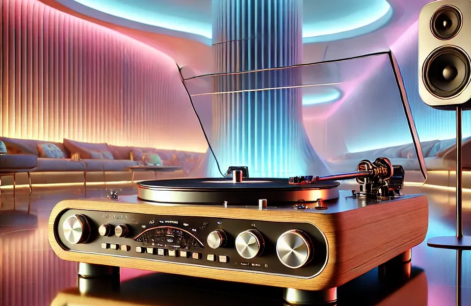 Raveo Vitrola Studio Plus com Bluetooth e Rádio FM