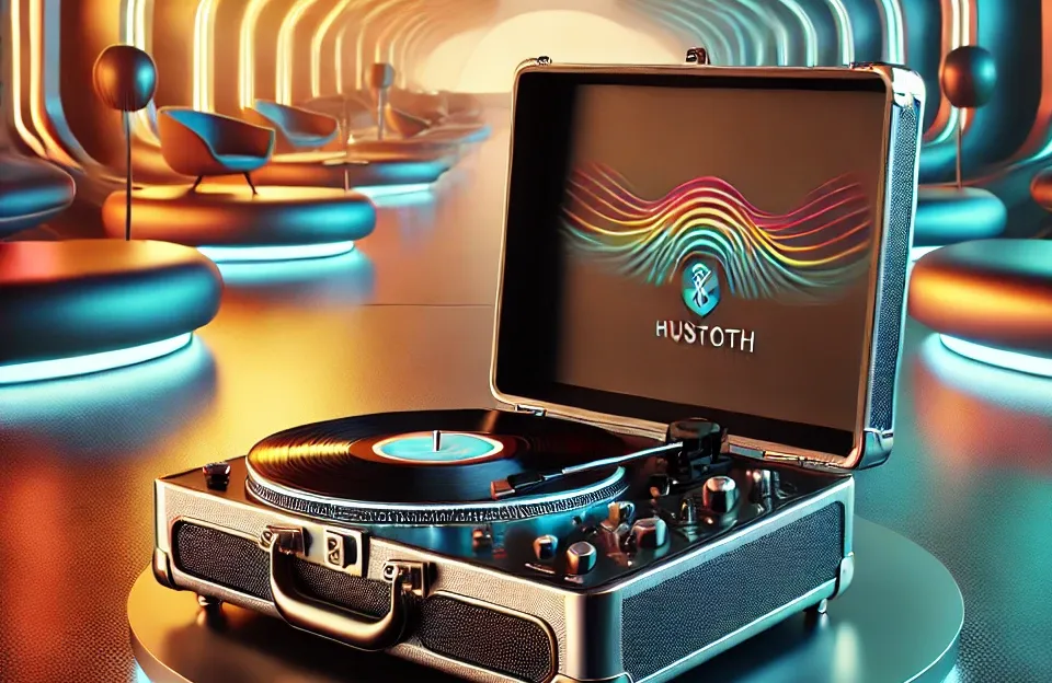 RETRO Pulse SUITCASE VITROLA com Bluetooth e USB