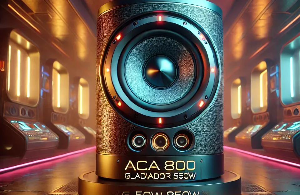Caixa de Som Amvox ACA 800 Gladiador SFM 850W Bluetooth