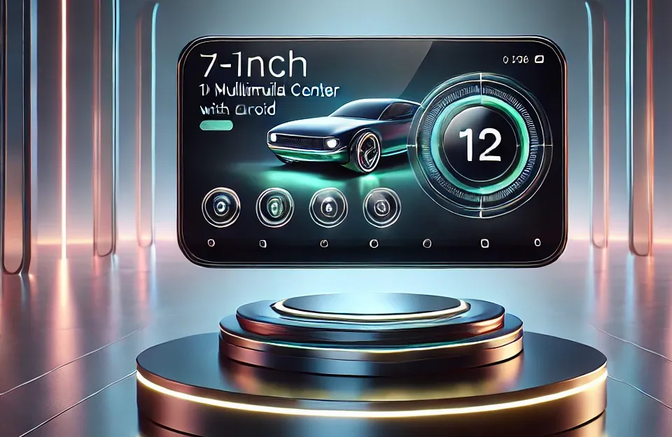 H-TECH Central Multimídia 7pol 1Din Android 12