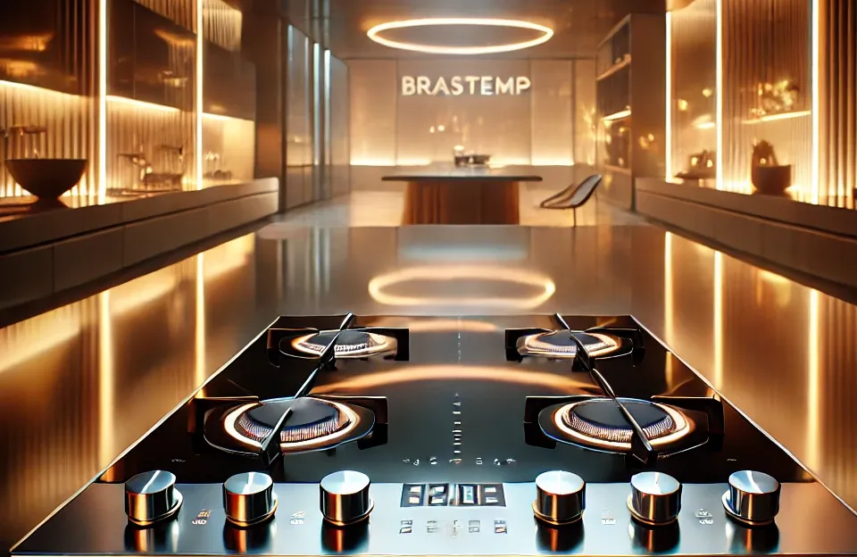 Cooktop 4 bocas Brastemp com acendimento automático