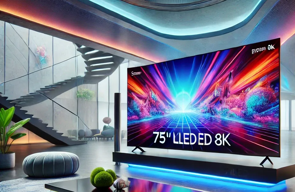 Samsung Smart TV 75" Neo QLED 8K com Mini LED e IA