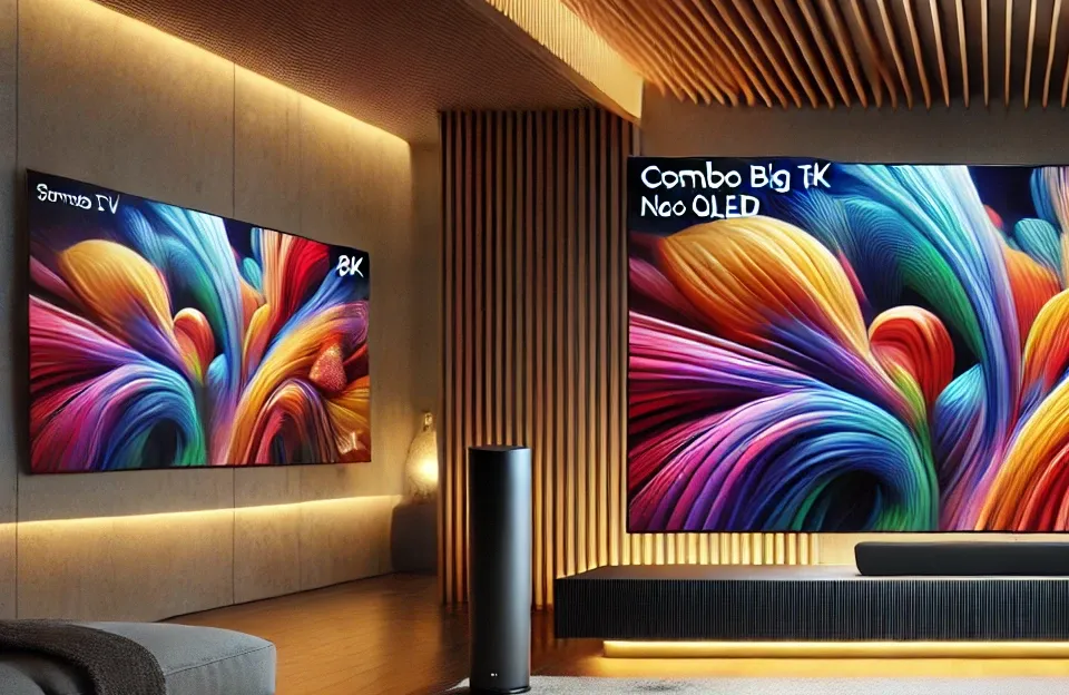 Samsung Combo AI Big TV 75" Neo QLED 8K com Soundbar