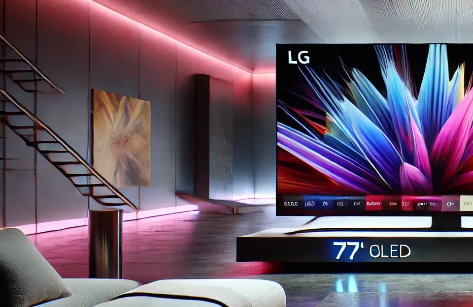 Smart TV LG 77" OLED Evo com WebOS e IA ThinQ