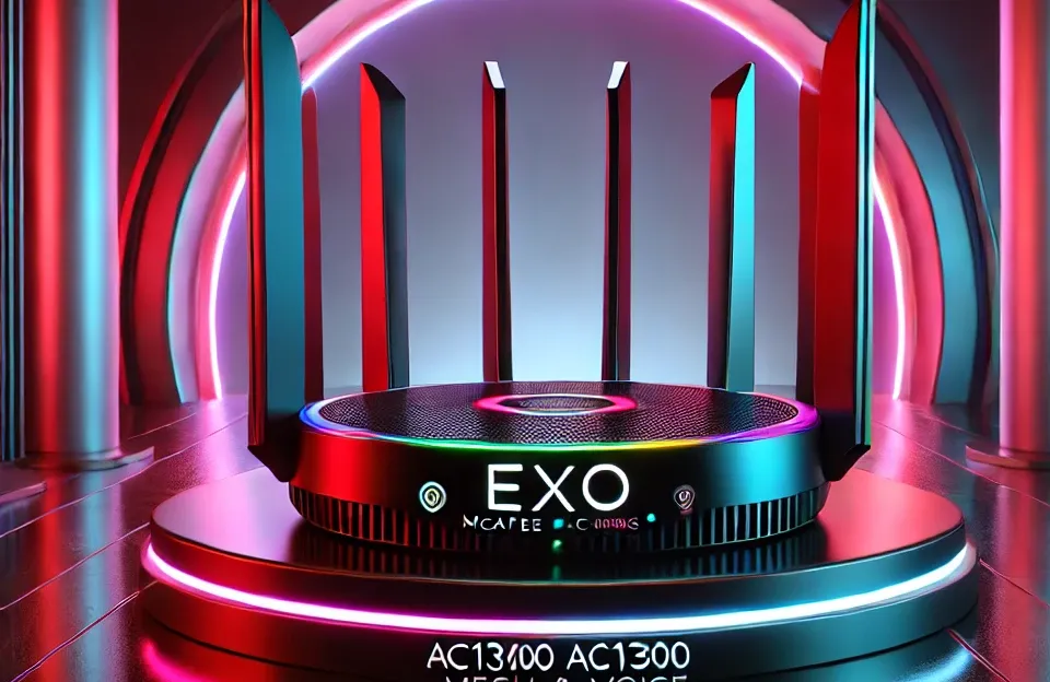 Roteador Wireless EXO McAfee AC1300 com Mesh e Voz